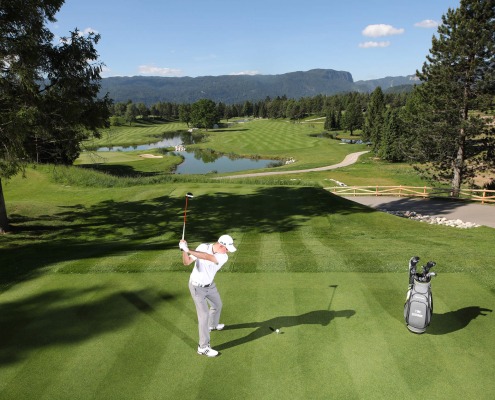 Hole on the King`s Course near Bled