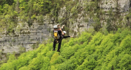 Zipline in Bovec